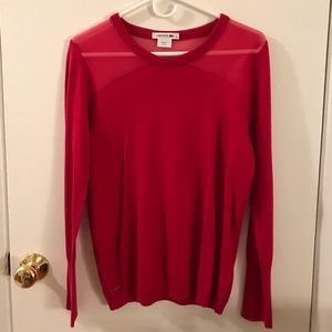 Red Lacoste sweater
